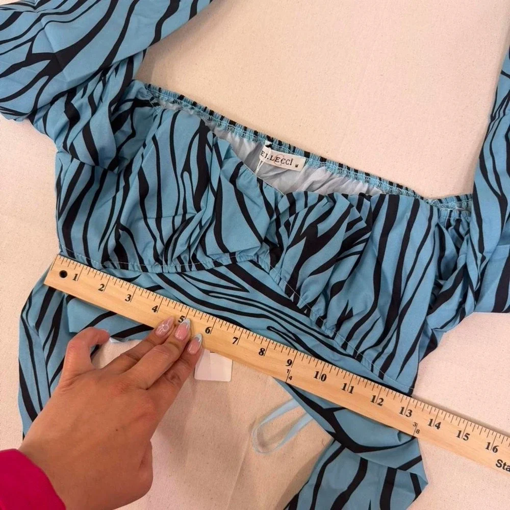 Zebra Print‎ Off Shoulder Top